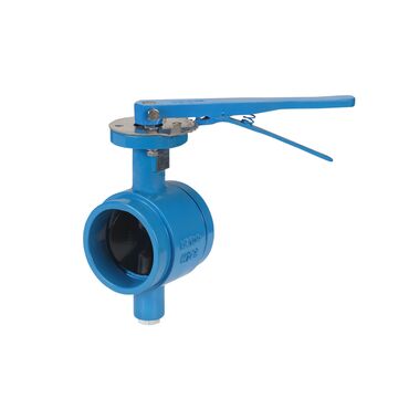 Butterfly valve Type: 4801 Ductile cast iron/Ductile iron with EPDM lining Squeeze handle Groove